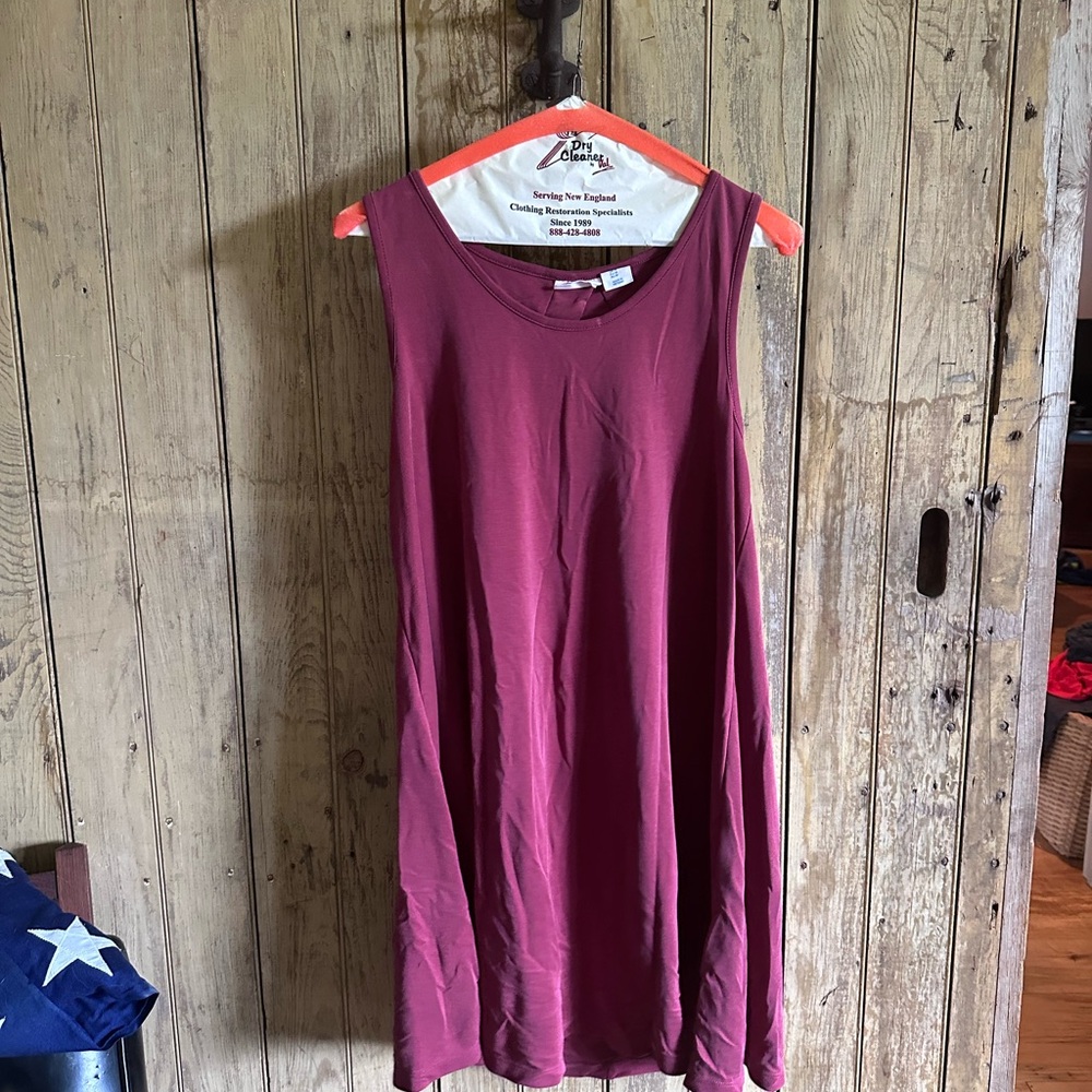 Sigrid Olsen Women's Sleeveless Burgundy Tank Top